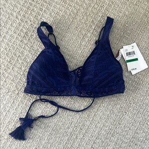 Becca Navy Swim Bikini Top
